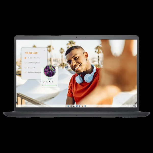 DELL Inspiron 15 3535 AMD Ryzen 5 7520U Thin & Light Laptop (8GB, 51GB SSD, Windows 11 Home, 15.6 inch Full HD IPS Display, MS Office, Carbon Black, 1.62 KG)