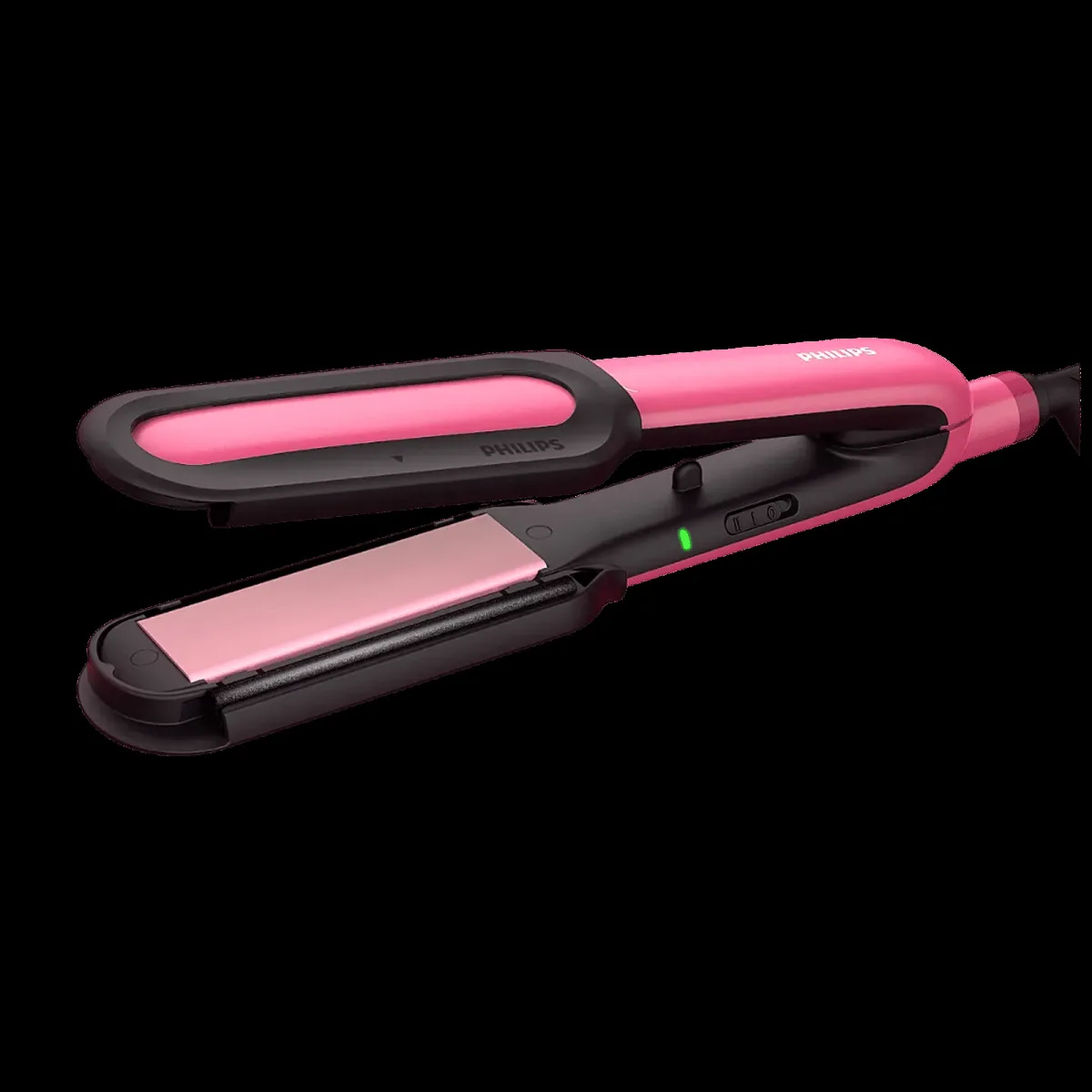 PHILIPS BHS522/00 Hair Straightener with Heat Protection (Ceramic Titanium Plates, Pink)