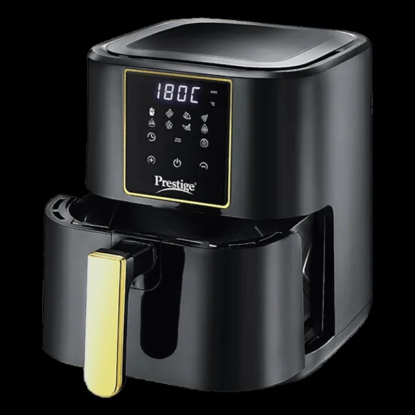 Prestige Nutrifry 4.5L 1200 Watt Digital Air Fryer with 8 Preset Menus (Black)