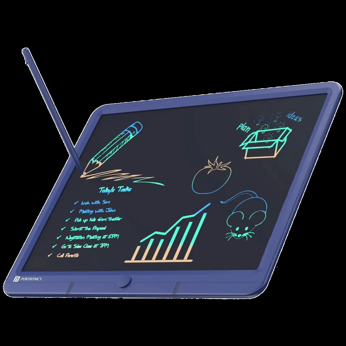 PORTRONICS Ruffpad 15M Smart Pad with 3D Pen (15 Inches, Blue)