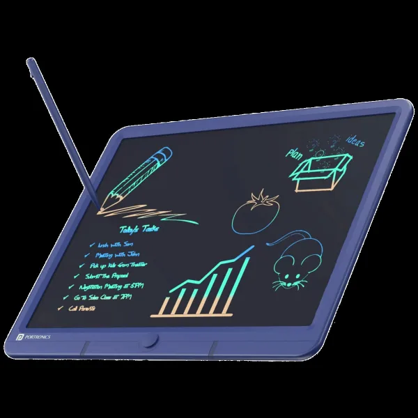 PORTRONICS Ruffpad 15M Smart Pad with 3D Pen (15 Inches, Blue)
