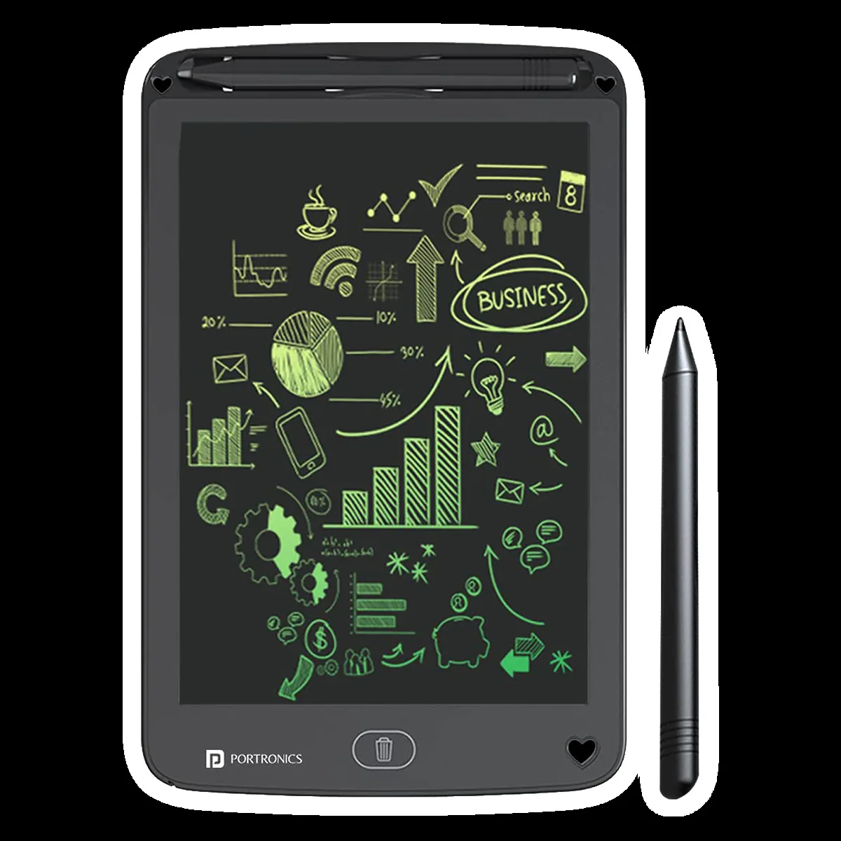 PORTRONICS Ruffpad 12M eWriter Tablet (12 Inch, Black)