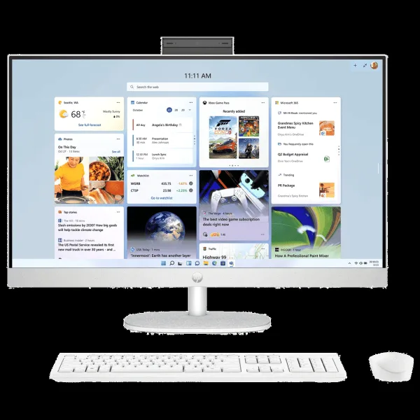 HP 27-cr1026in 27 Inch Full HD IPS Display Intel Core Ultra 5 Windows 11 Home Desktop (16GB, 512GB SSD, Intel Intergrated)