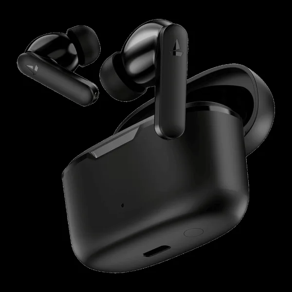 boAt Airdopes Ultra Plus TWS Earbuds with Passive Noise Cancellation (IPX5 Sweat Resistant, ASAP Charge, Active Black)