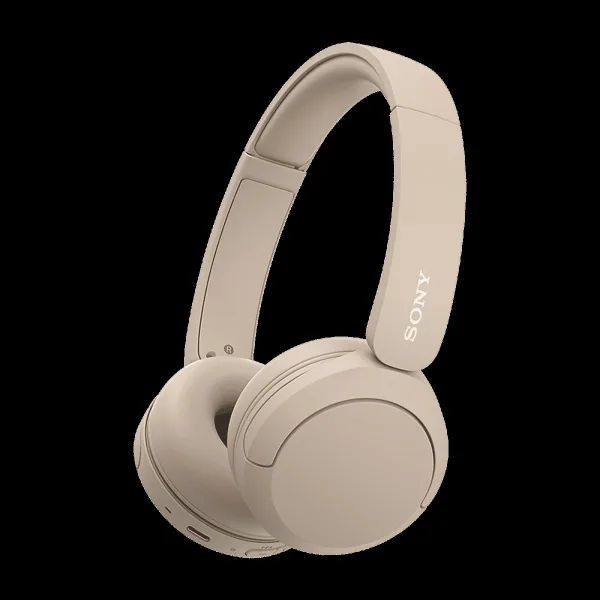 SONY WH-CH520 Bluetooth Headphone with Mic (30mm Driver, On Ear, Taupe)