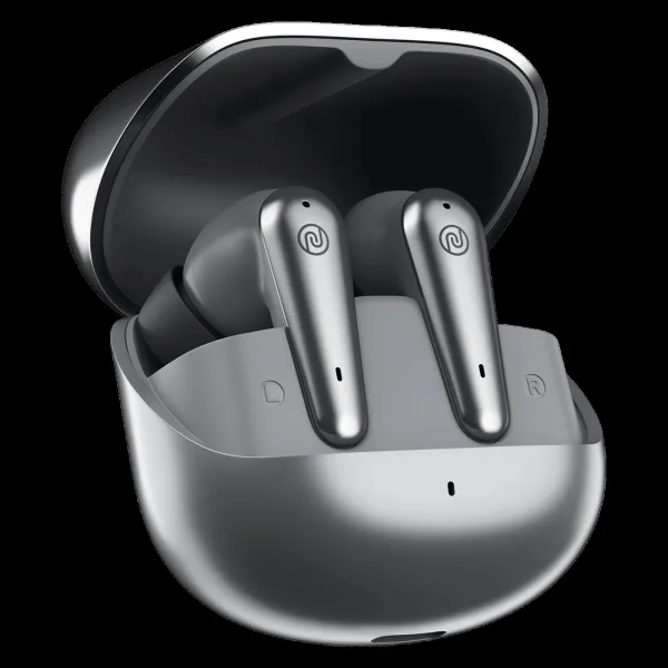 noise Buds X Prime TWS Earbuds with Environmental Noise Cancellation (IPX5 Water Resistant, Fast Charge, Silver Grey)
