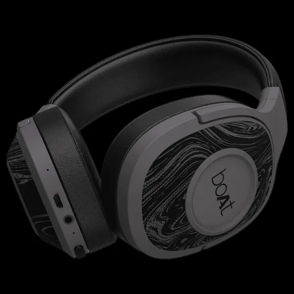 boAt Rockerz 550 Bluetooth Headphone without Mic (Dual Connectivity, Over Ear, Black)