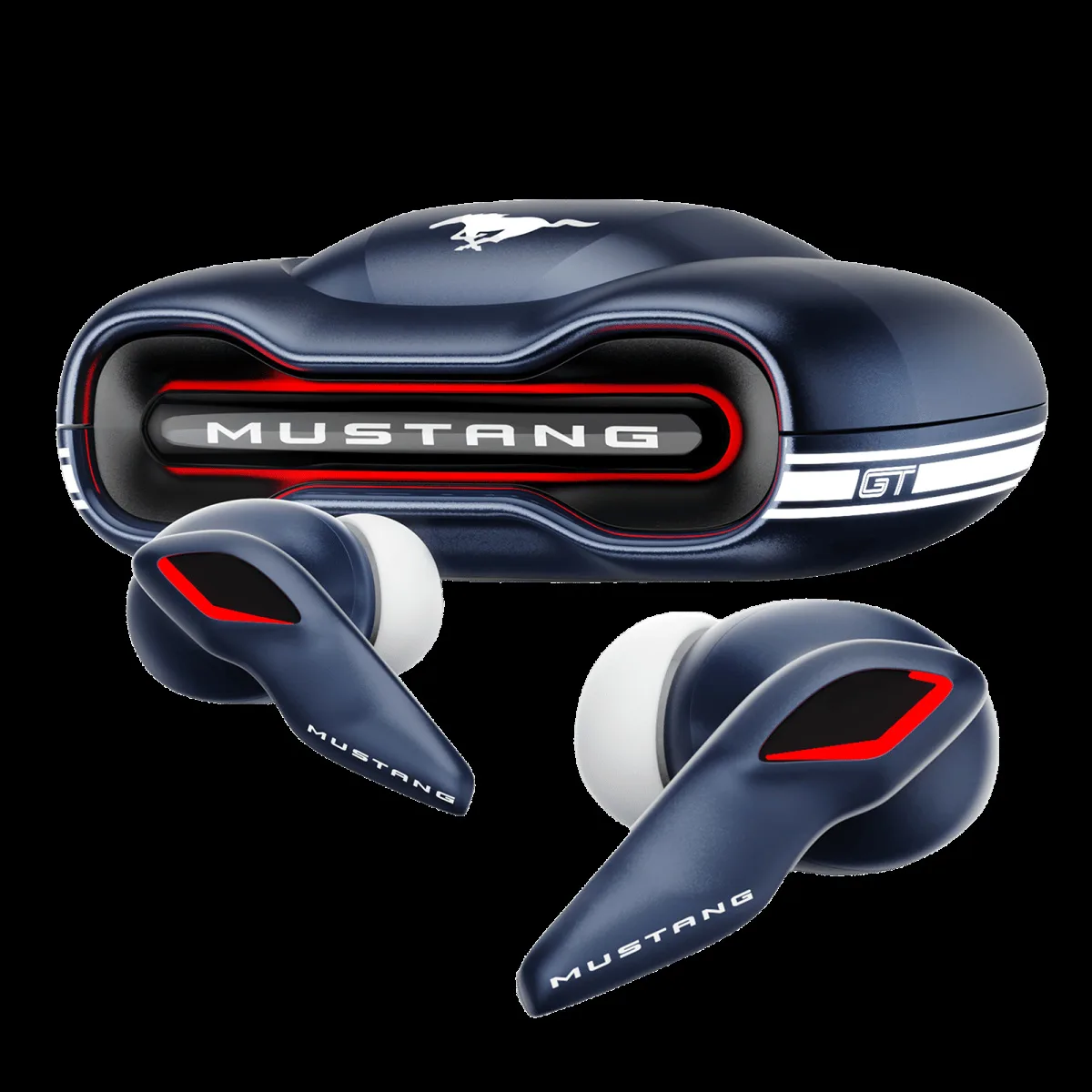 GOBOULT Mustang Torq TWS Earbuds with Environmental Noise Cancellation (IPX5 Water Resistant, Fast Charging, Blue)