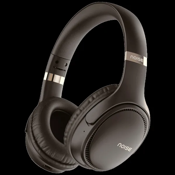 noise Three Bluetooth Headphone with Mic (Google Assistant Enabled, Over Ear, Chocolate Brown)