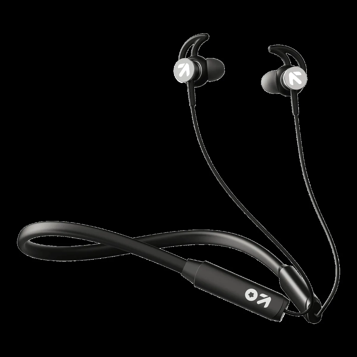GOBOULT GX Charge RGNB156BLK Neckband with Environmental Noise Cancellation (IPX5 Water Resistant, Fast Charging, Black)