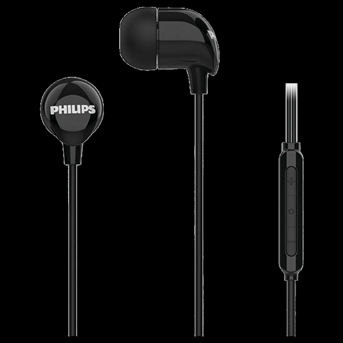 PHILIPS TAE2146 Wired Earphone with Mic (USB Type-C Connector, In Ear, Black)