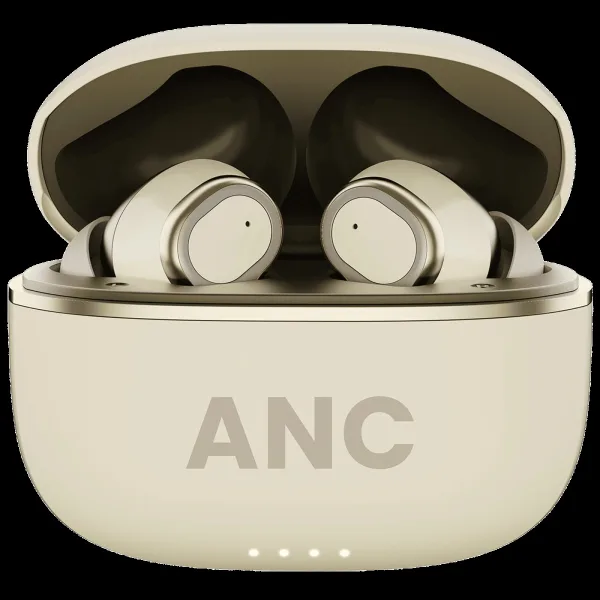 GOBOULT Z40 Ultra TWS Earbuds with Active Noise Cancellation (IPX5 Water Resistant, Dual Device Pairing, Beige)