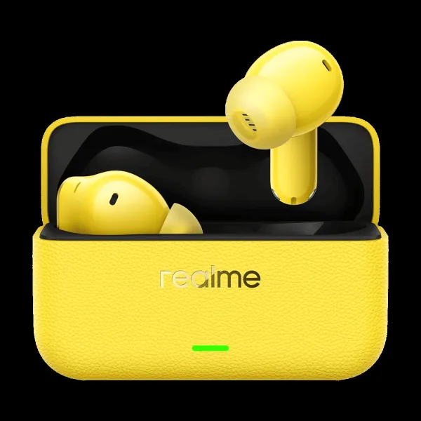 Realme Buds T500 Pro RMA2502 TWS Earbuds with Adaptive Noise Cancellation (IP55 Water Resistant, Face to Face Translator, Lemon Cola)