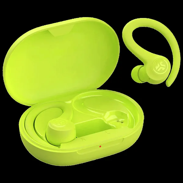 JLAB Go Air Sport TWS Earbuds with Active Noise Cancellation (IP55 Water Resistant, C3 Clear Calling, Yellow)