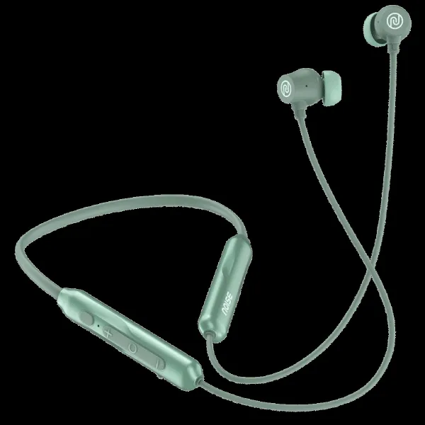 noise Airwave Pro Neckband with Active Noise Cancellation (IPX5 Water Resistant, Instacharge, Metallic Green)