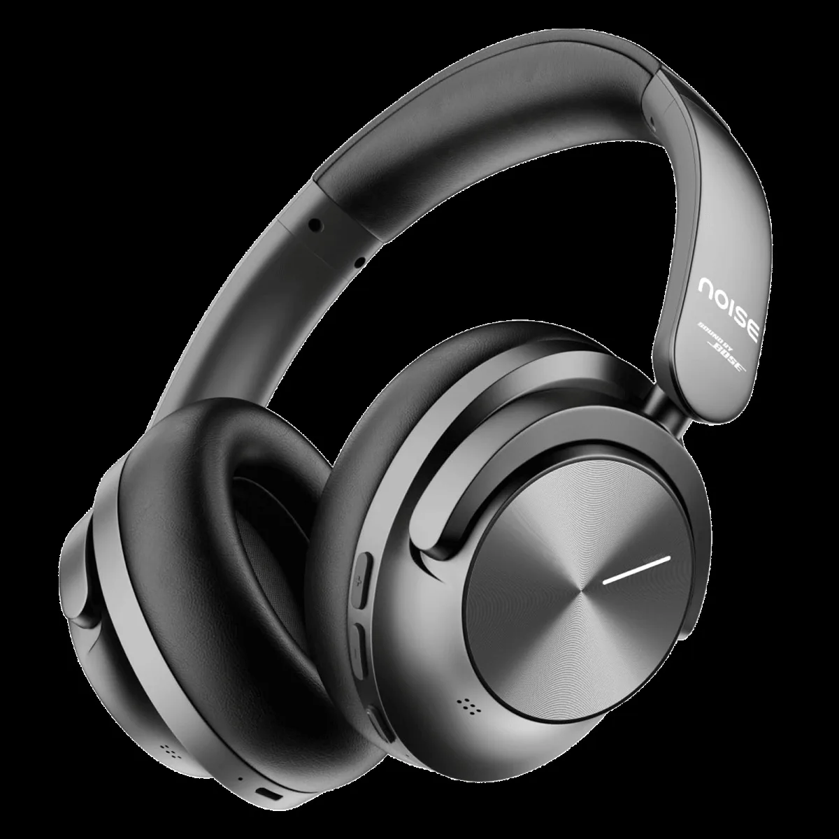noise Master Buds Max Bluetooth Headphone with Mic (Adaptive Active Noise Cancellation, Over Ear, Onyx)