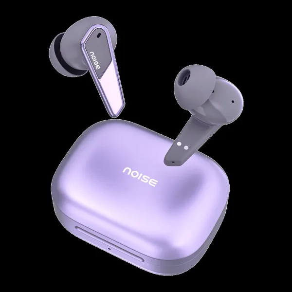 Noise Buds N1 Pro AUDHDPHNBUDSN1PRPL TWS Earbuds with Active Noise Cancellation (IPX5 Water Resistant, Instacharge, Chrome Purple)
