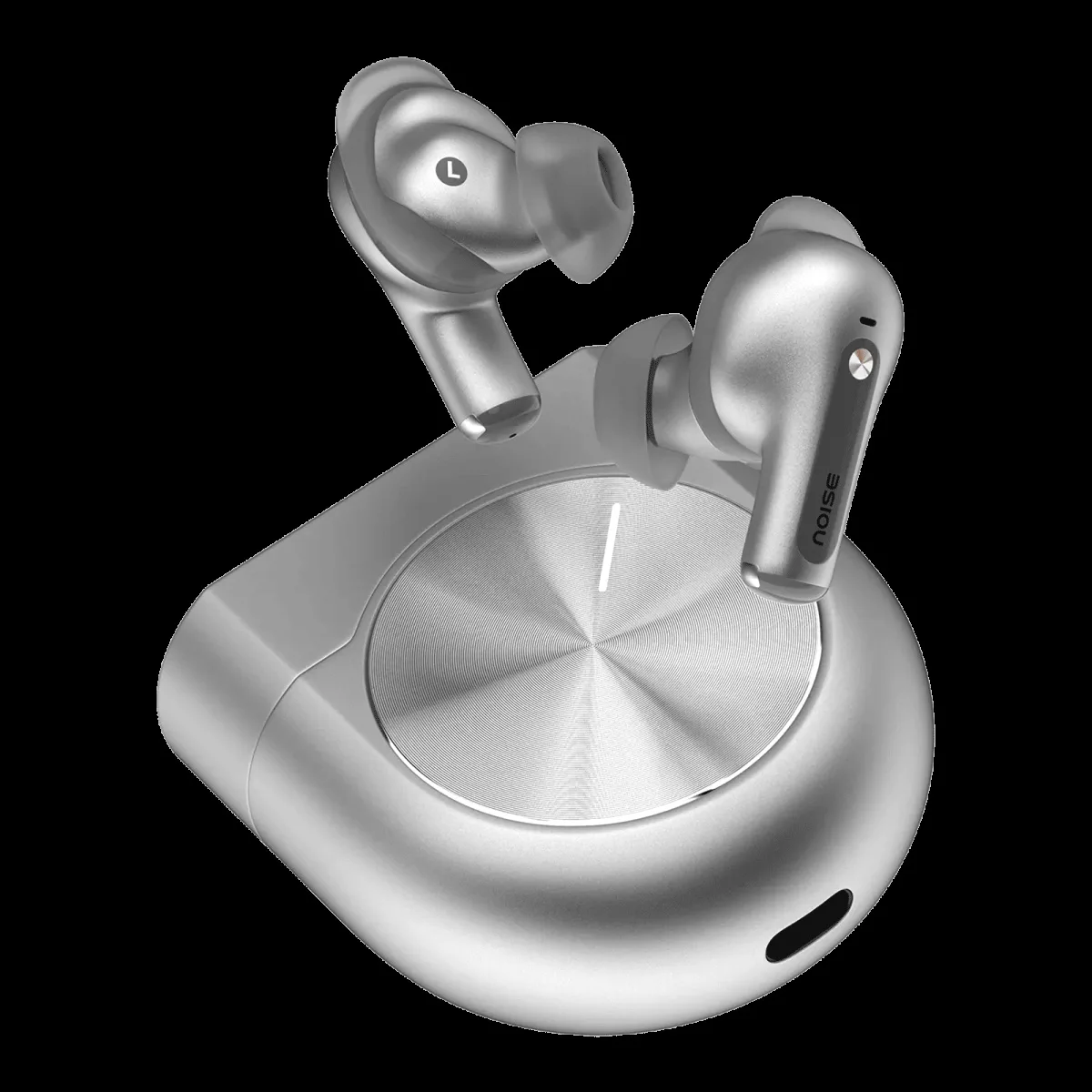 Noise Master Buds 2 TWS Earbuds with Adaptive Active Noise Cancellation (IPX5 Water Resistant, 360° Spatial Audio, Mercury)