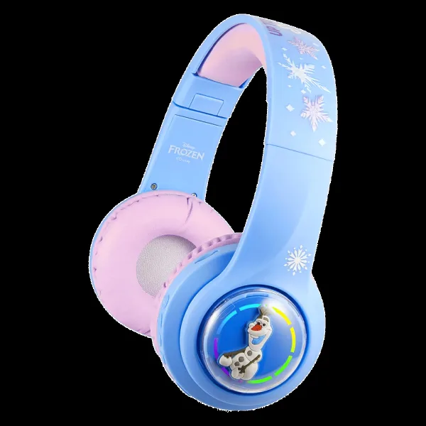 VOLKANO Disney Frozen 3D DY-3054-FR Bluetooth Headphone with Mic (Kids Friendly Volume, Over Ear, Blue)