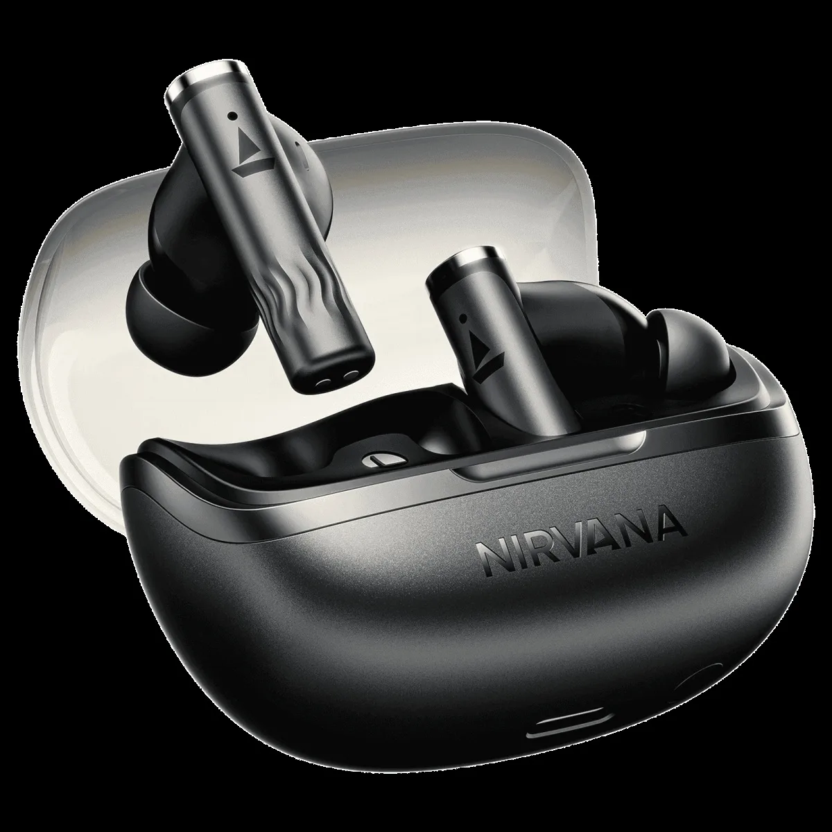 boAt Nirvana Zenith Pro TWS Earbuds with Hybrid Adaptive Active Noise Cancellation (IPX4 Water Resistance, Google Fast Pair, Velvet Grey)
