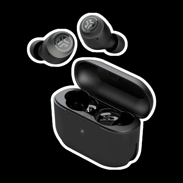 JLAB Go Air Pop IEUEBGAIRPOPRBLK12 TWS Earbuds (IPX4 Sweat & Water Resistant, 32 Hours Playback, Black)