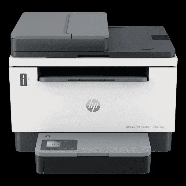 HP Laser Tank MFP 2606sdw Multi Function Wi-Fi Monochrome Laserjet Printer with Duplex Printing Automatic (Hi-Speed USB, Black & White)