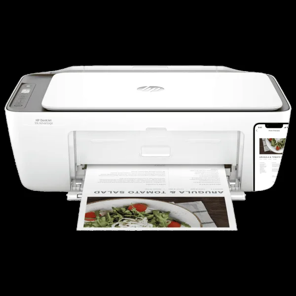 HP DeskJet Ink Advantage 2876 All in One Wi-Fi Inkjet Printer with Icon LCD Display (Simple Setup Smart App, Cement)