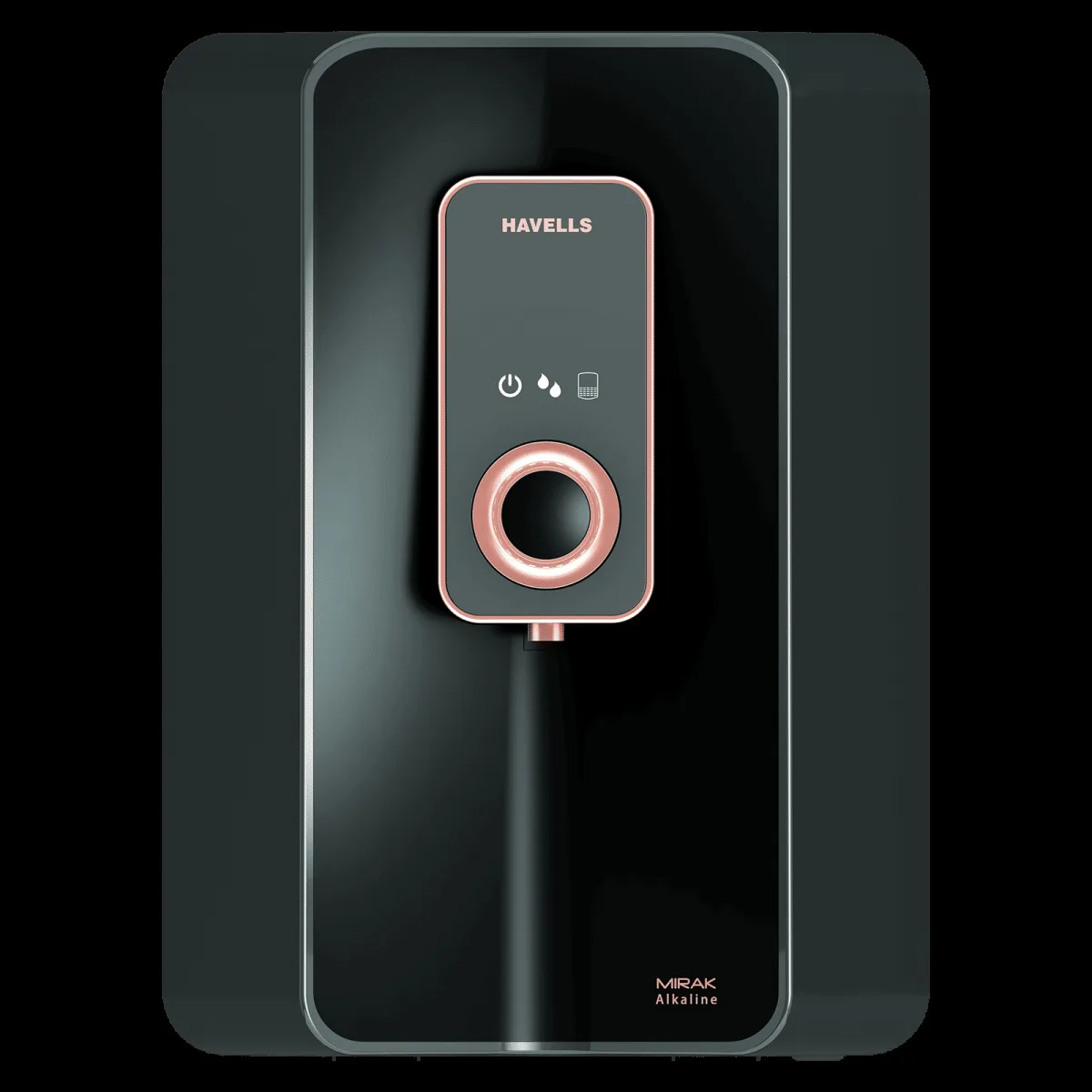 HAVELLS Mirak 6L RO + UV + Alkaline Water Purifier with Smart Alerts (Black)