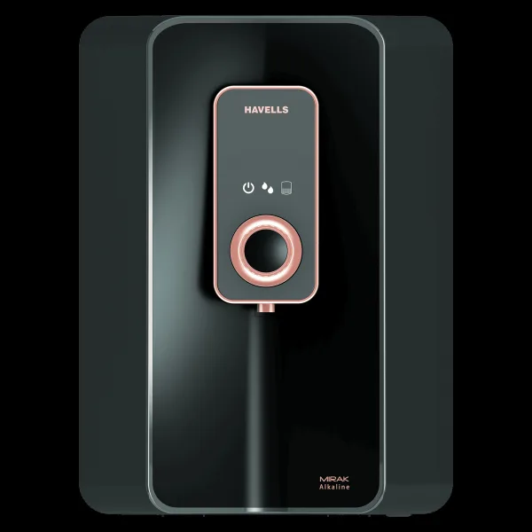 HAVELLS Mirak 6L RO + UV + Alkaline Water Purifier with Smart Alerts (Black)