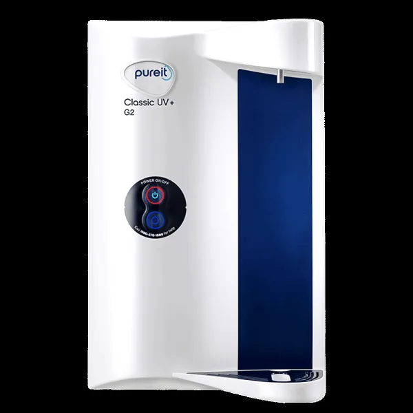 Pureit Classic UV Water Purifier with Sleek And Covered Design (White)