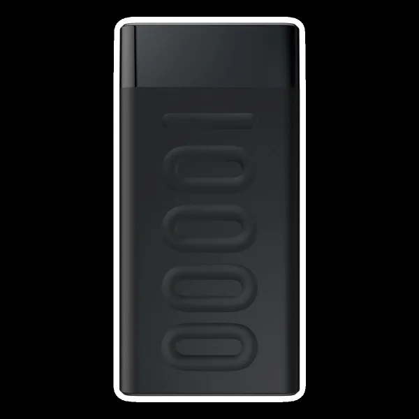 ambrane Stylo 10000 mAh 20W Fast Charging Power Bank (1 Type A and 1 Type C Ports, Quick Charge 3.0, Black)