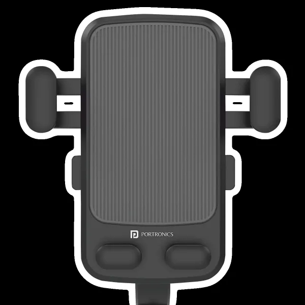 PORTRONICS Mobike II Bike Mobile Holder (Steady Locking, POR-1306, Grey)