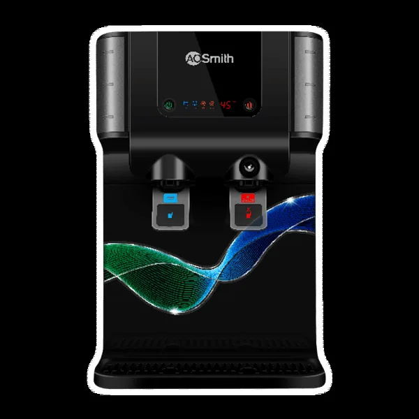 AO Smith ProPlanet P6 10L RO + SCMT Hot & Cold Water Purifier with 8 Stage Purification (Black)