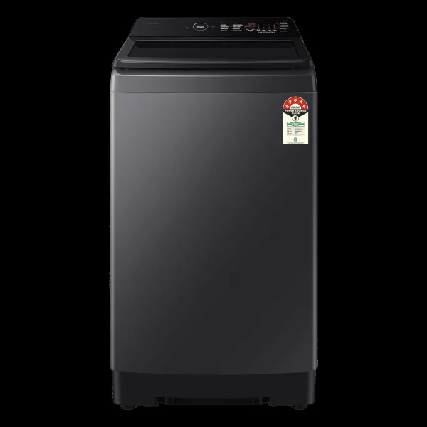 SAMSUNG 8 kg 5 Star Wi-Fi Inverter Fully Automatic Top Load Washing Machine (WA80F08B3BTL, AI VRT+ Technology, Black Caviar)