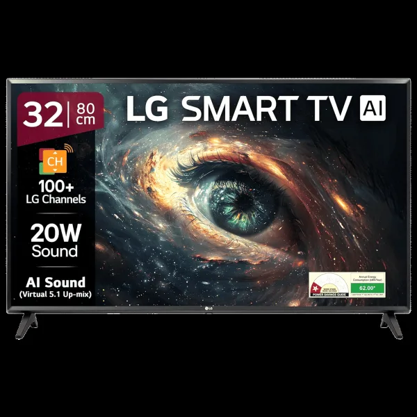 LG 80cm (32 inch) 1 Star HD LED Smart webOS TV with AI Sound (2025 Model)