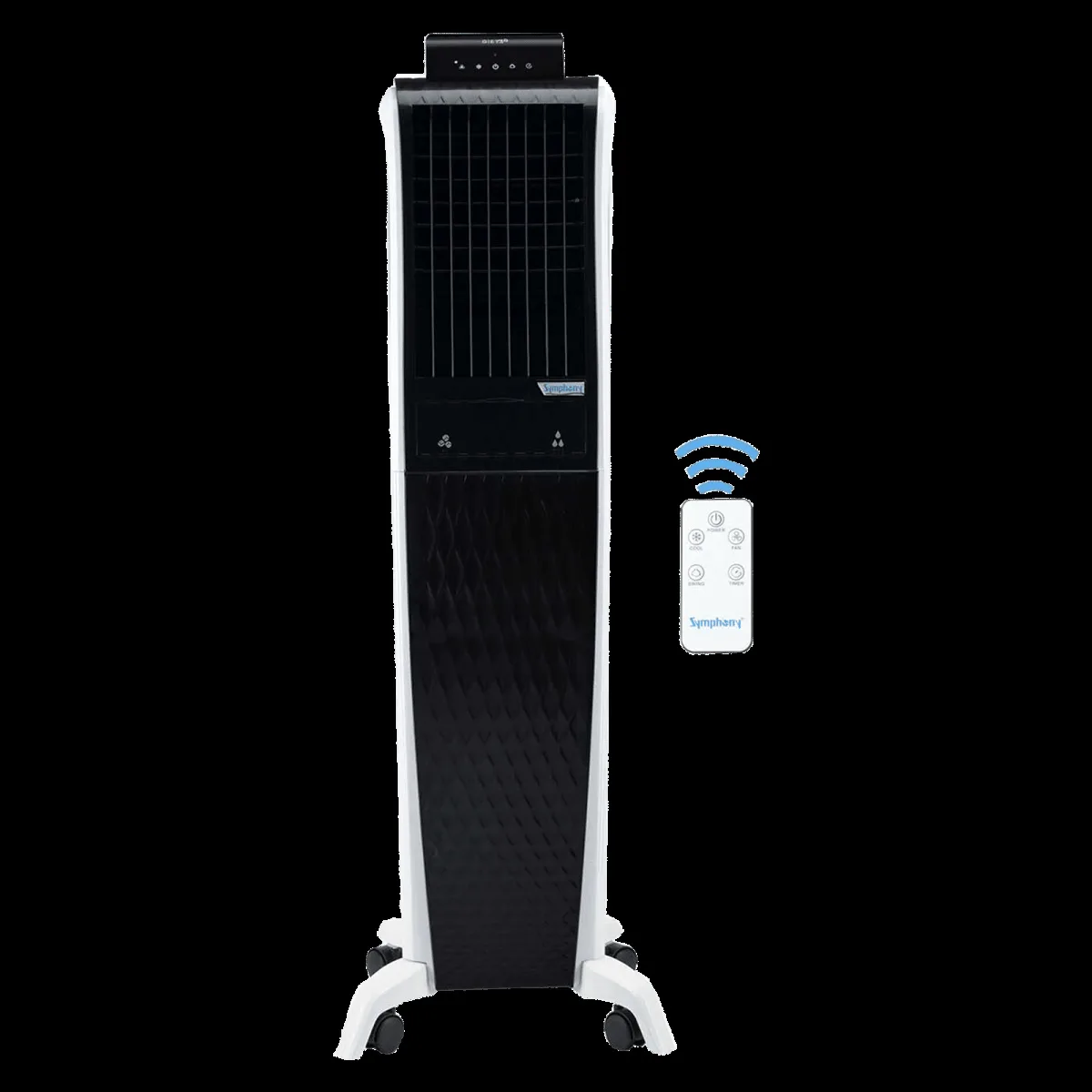 Symphony Diet 3D 55i+ 55 Litres Room Air Cooler with Magnetic Remote (SMPS Technology, Black)