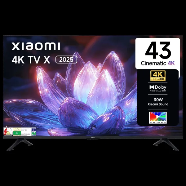 Xiaomi X Series 109 cm (43 inch) 4K Ultra HD LED Smart Google TV with Dolby Vision (2025 model)