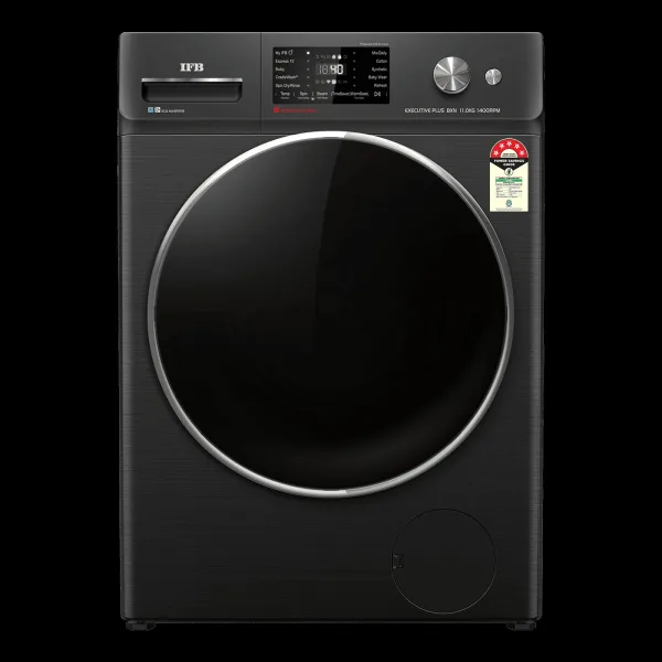 IFB 11 kg 5 Star Wi-Fi Inverter Fully Automatic Front Load Washing Machine (Executive Plus BXN 1114KH, AI Technology, Black VCM)