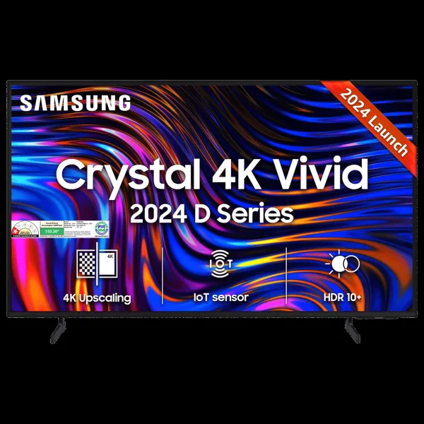 SAMSUNG DUE70 109 cm (43 inch) 1 Star 4K Ultra HD LED Tizen OS TV with Crystal Processor 4K