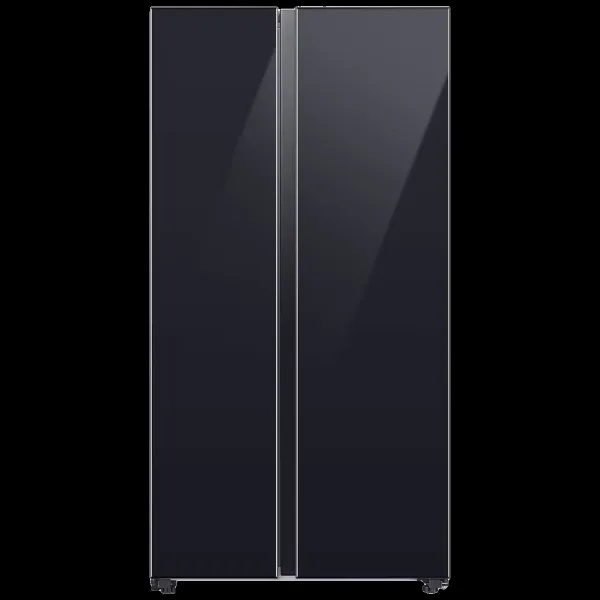 SAMSUNG 653 Litres 3 Star Frost Free Side by Side Door Smart Wifi Enabled Convertible Refrigerator with Twin Cooling Plus Technology (RS76CB81A333/HL, Glam Deep Charcoal)