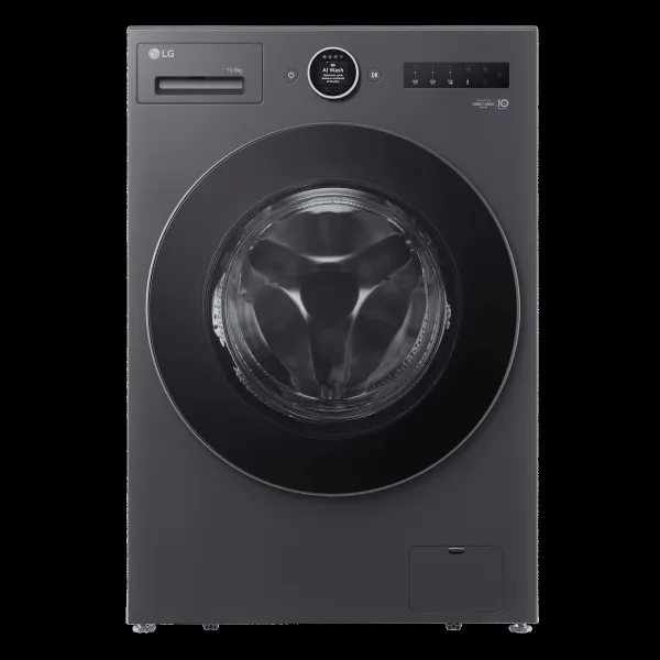LG 15/8 kg Wi-Fi Inverter Fully Automatic Front Load Washing Machine (VX Series, FDX91508A9E.AEGQEIL, AI Direct Drive 2.0, Essence Graphite)