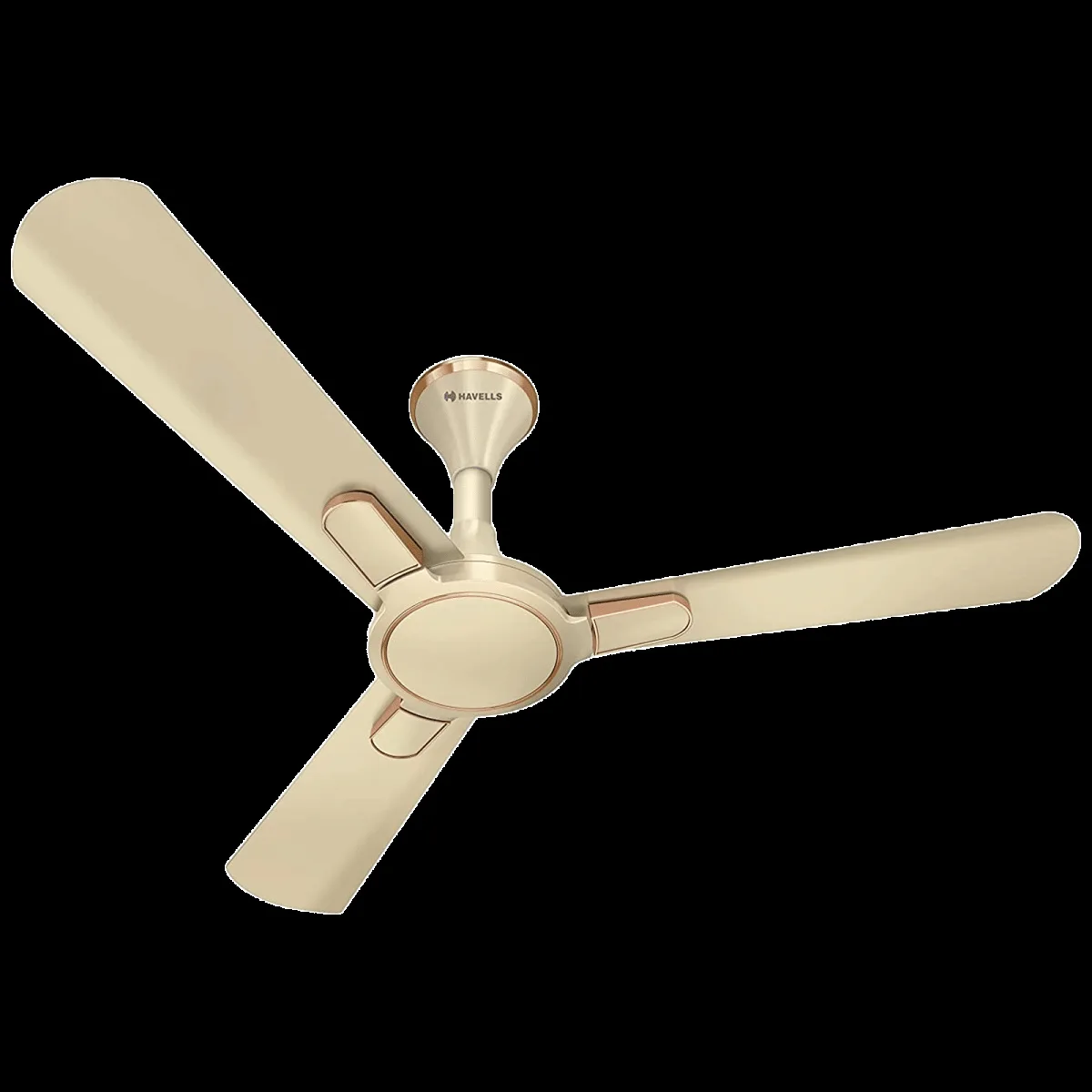 HAVELLS Bianca 5 Star 1200mm 3 Blade BLDC Motor Ceiling Fan with Remote (High Air Thrust, Gold Mist)