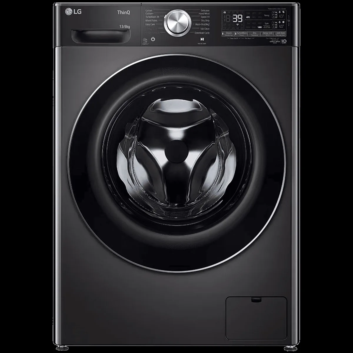LG 13 kg Wi-Fi Inverter Fully Automatic Front Load Washing Machine (FHD1308STB, AI Direct Drive, Black)
