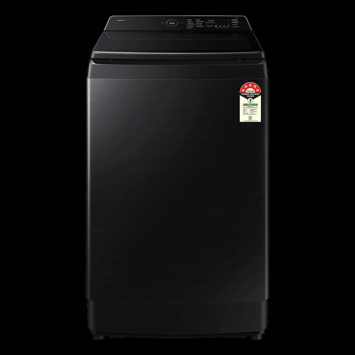 SAMSUNG 12 kg 5 Star Wi-Fi Inverter Fully Automatic Top Load Washing Machine (WA80F12B6BTL, AI VRT+ Technology, Black Caviar)