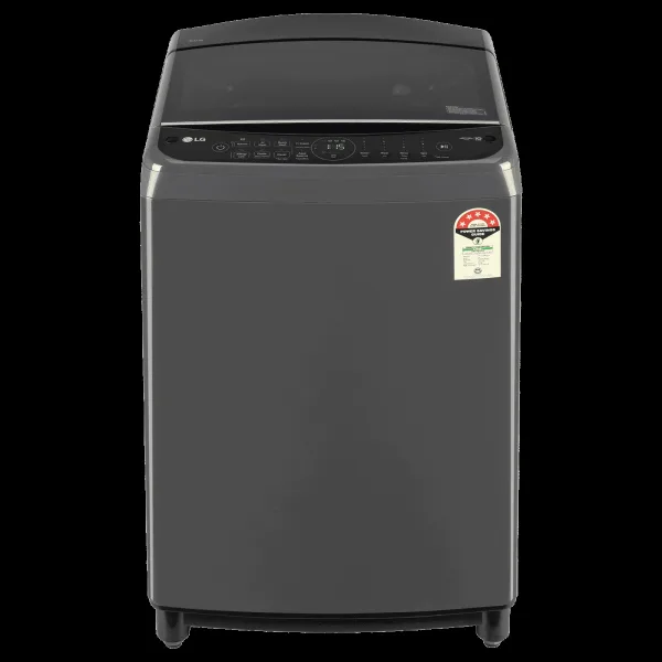 LG 8 kg 5 Star Fully Automatic Top Load Washing Machine (THD08SJM, AI Direct Drive, Middle Black)