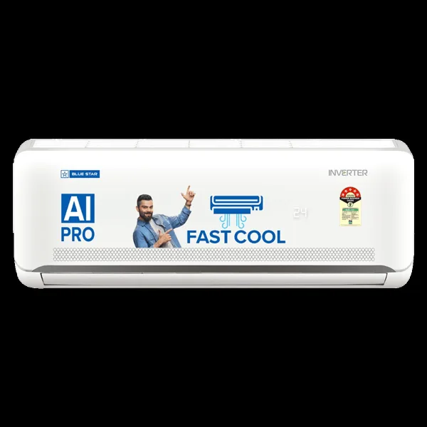 Blue Star N Series 5 in 1 Convertible 1.5 Ton 5 Star Inverter Split Smart AC with Voice Command Technology (Copper Condenser, IC518NNURS)