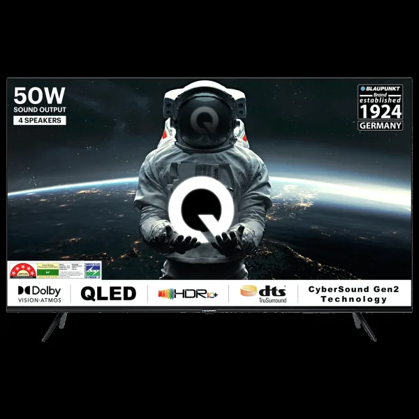 BLAUPUNKT Quantum Dot 109 cm (43 inch) 3 Star QLED 4K Ultra HD Google TV with DTS TruSurround (2023 model)