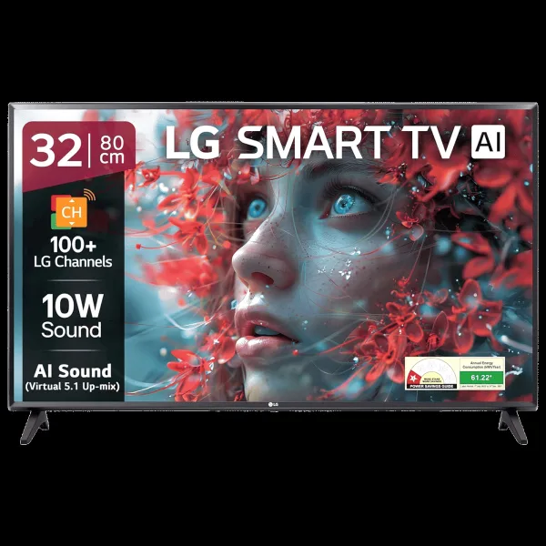LG LR57 80 cm (32 inch) 1 Star HD LED Smart WebOS TV with Dynamic Tone Mapping (2025 model)