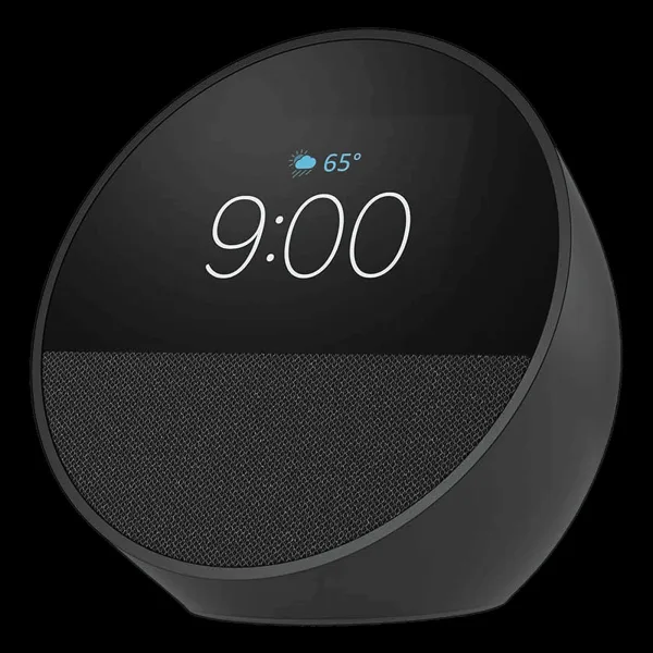 amazon Echo Spot with Built-in Alexa Smart Wi-Fi Speaker (Customizable Smart Clock, Black)