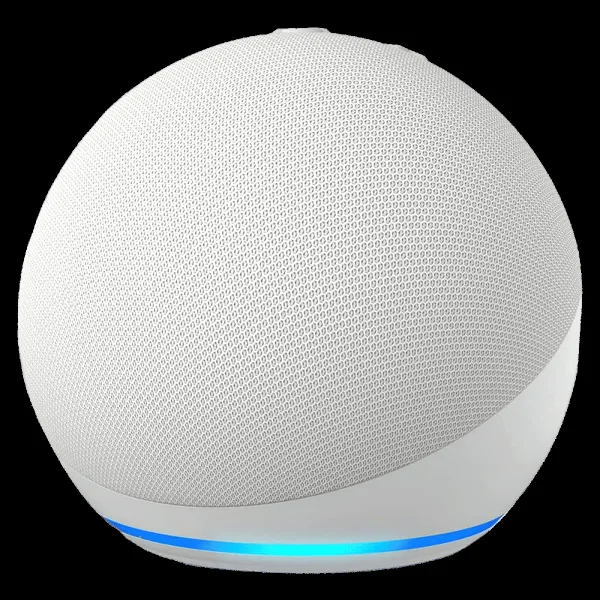 amazon Echo Dot (5th Gen) with Built-in Alexa Smart Wi-Fi Speaker (Ambient Temperature Sensor, White)